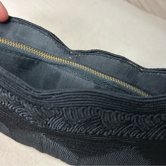 VTG 1940’s Genuine Corde Black Clutch Evening Bag EUC - Picture 5 of 9